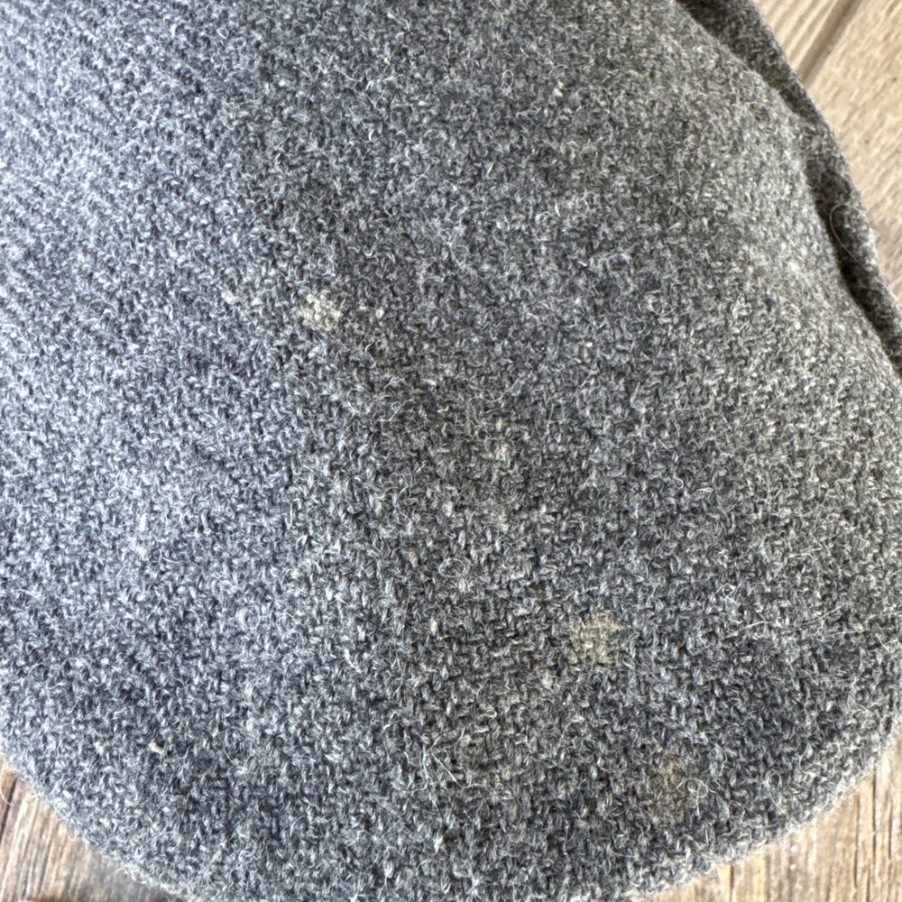 VTG Wool Newsboy Flat Cap - Size Medium Gray Hat - Empire State Caps - Picture 2 of 8